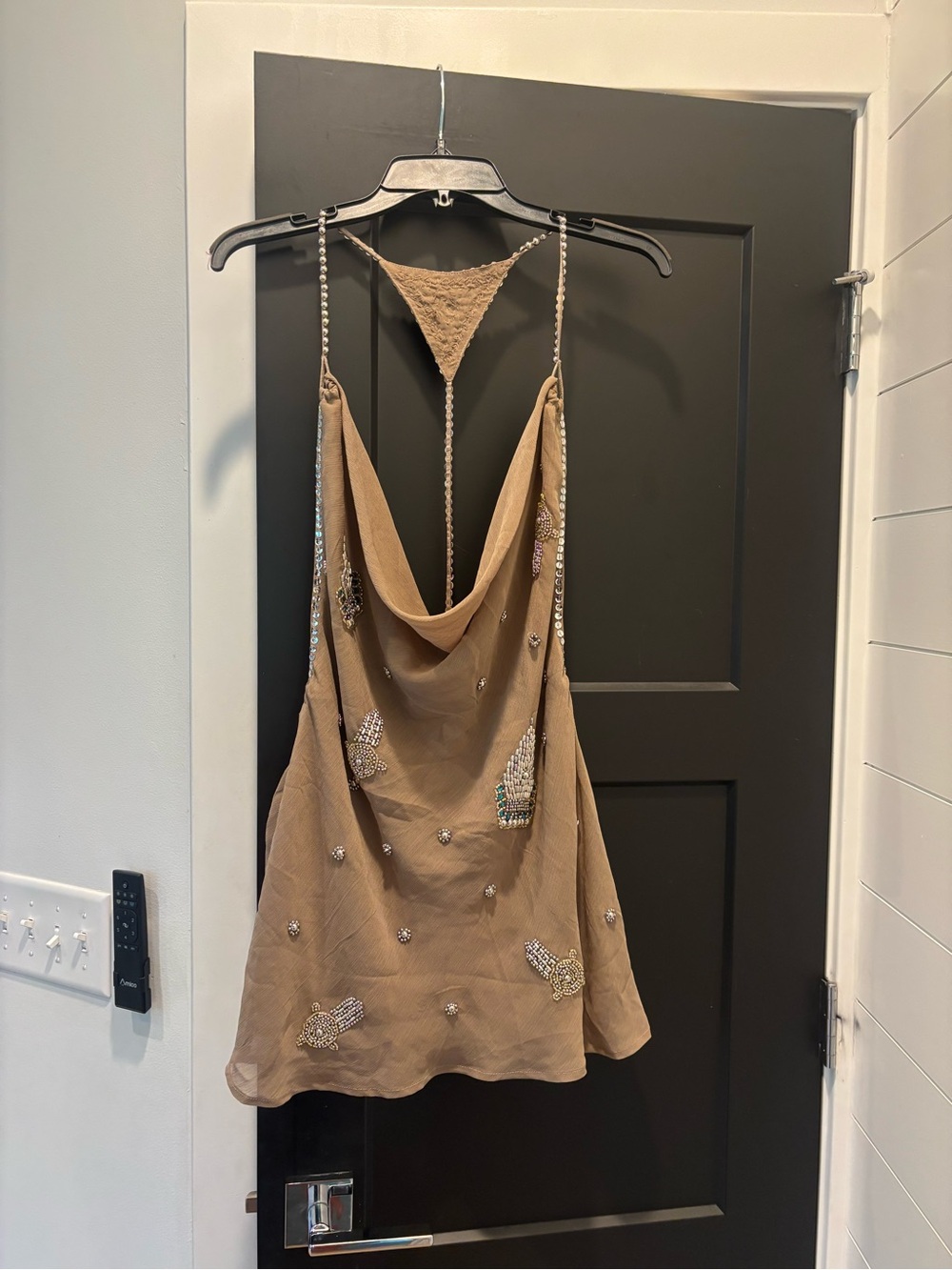 Jaded London Doure Embellished Backless Mini Dress US 6 NWT Embellished Studded - Picture 10 of 15